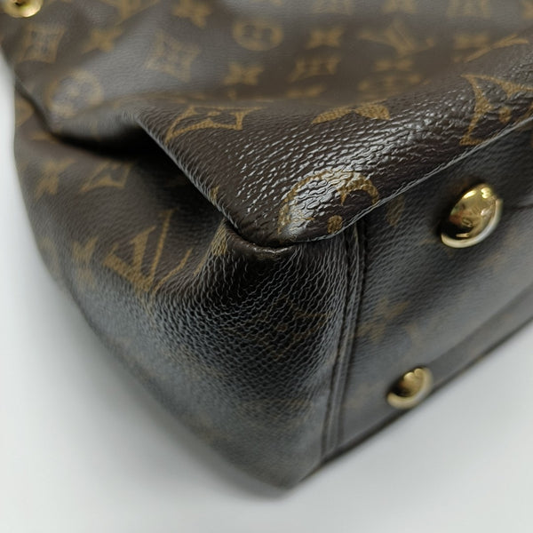 PALLAS MM Monogram Coated Canvas Brown