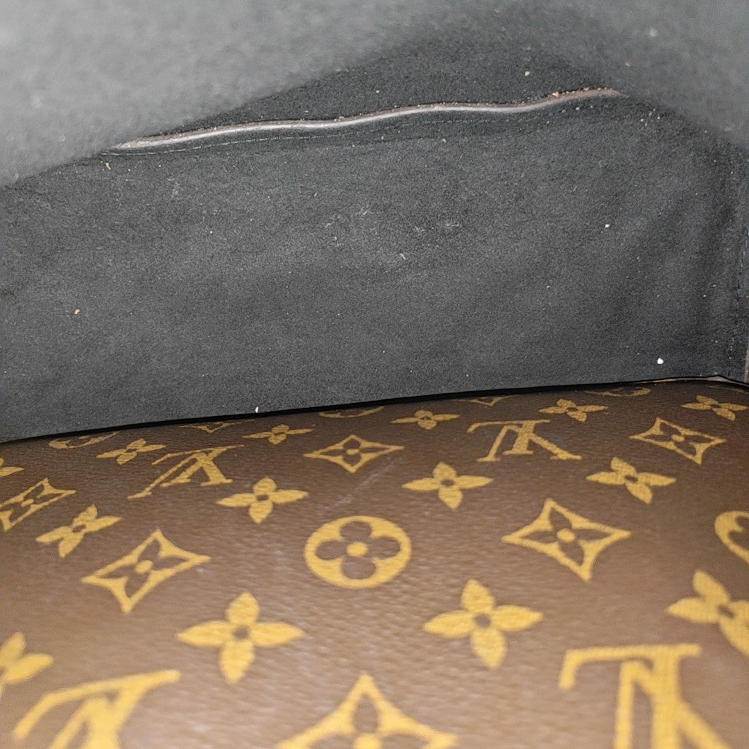 NÉONOÉ MM Monogram Coated Canvas Brown