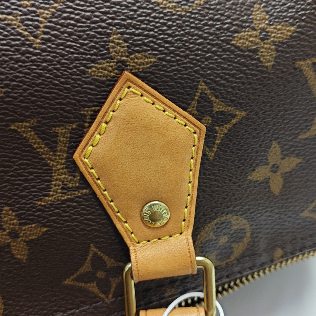 SPEEDY 30 Monogram Coated Canvas Brown