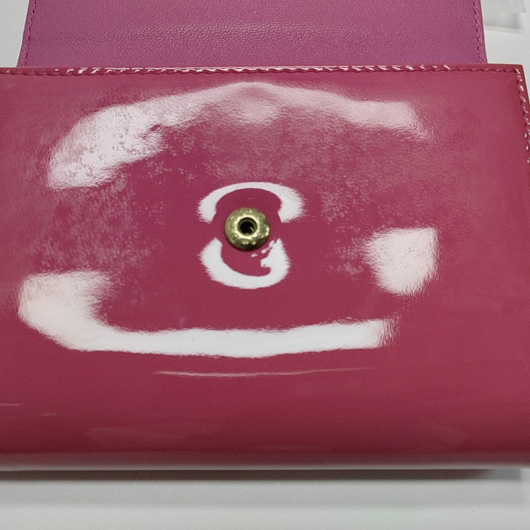 Patent Leather Wallet Pink