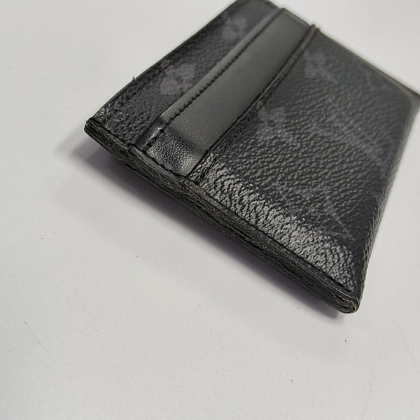 Monogram Coated Canvas Clutch Black