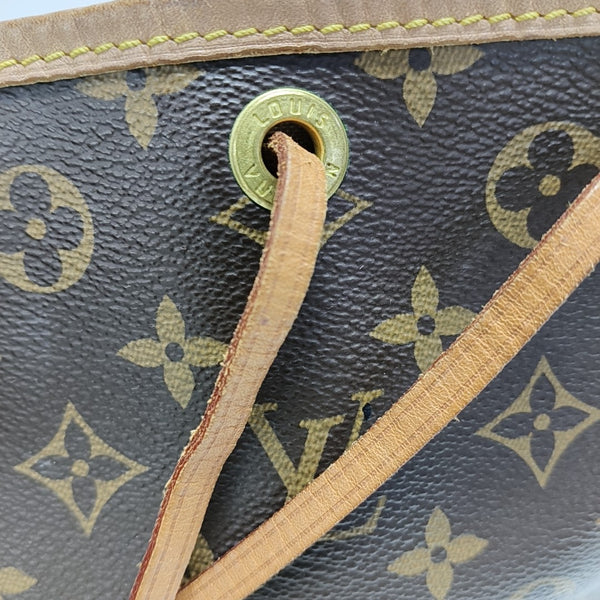 NOÉ BB Monogram Coated Canvas Brown