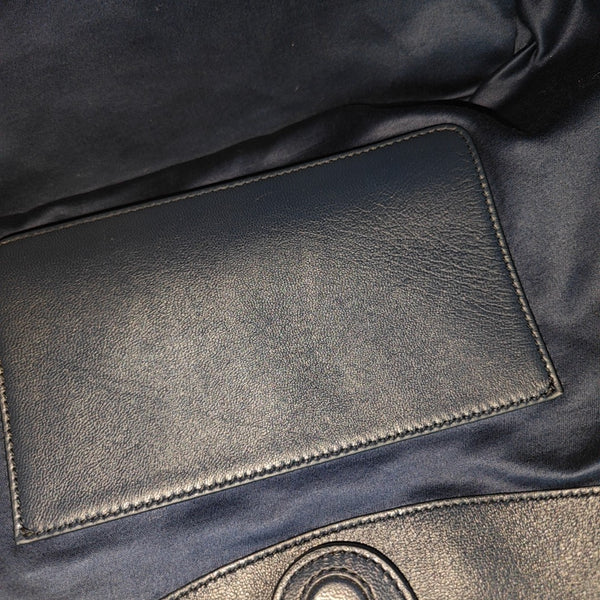 Quilted Lambskin Tote Bag Blue