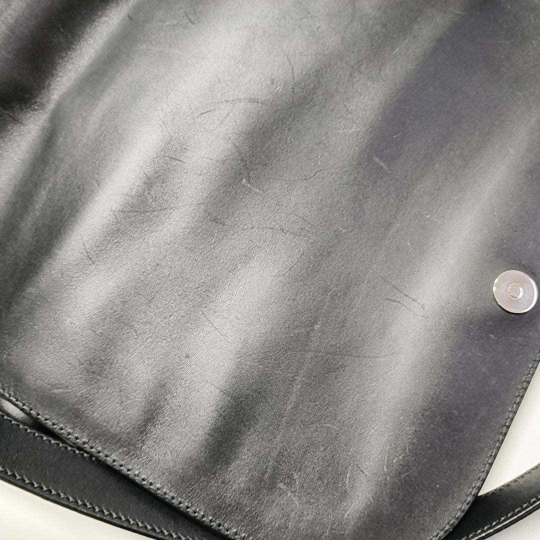 Monogram Canvas Shoulder Bag Black