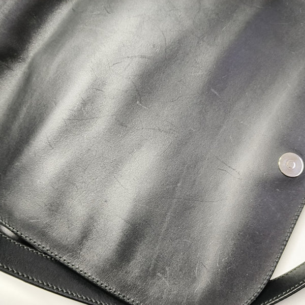 Monogram Canvas Shoulder Bag Black