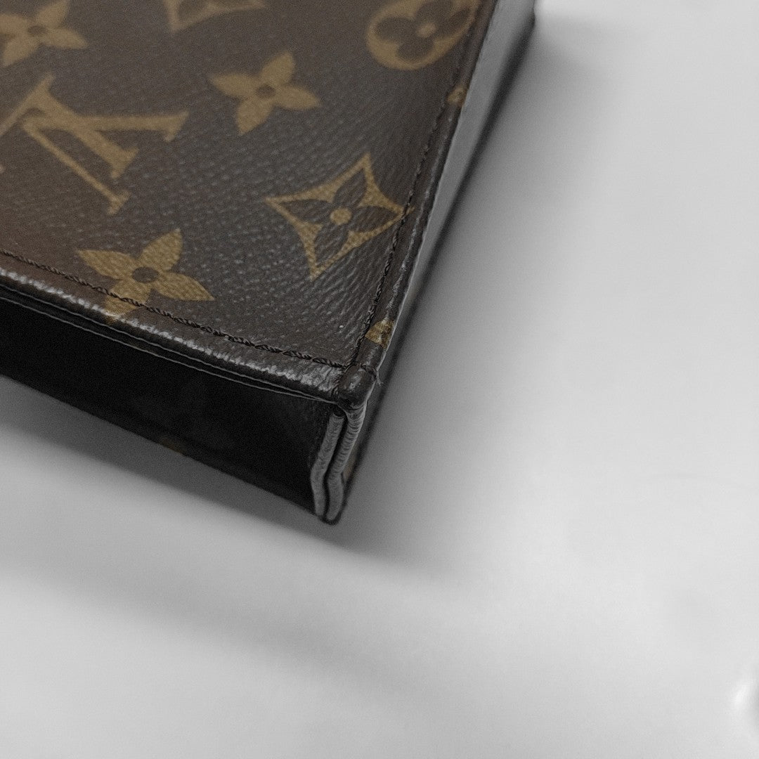 Authenticated pre-owned  SAC PLAT Mini Monogram Coated Canvas Brown - Tote Bag at Looply