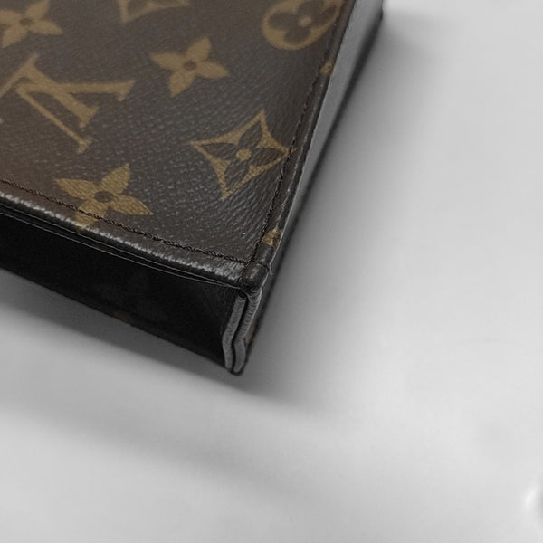 Authenticated pre-owned  SAC PLAT Mini Monogram Coated Canvas Brown - Tote Bag at Looply