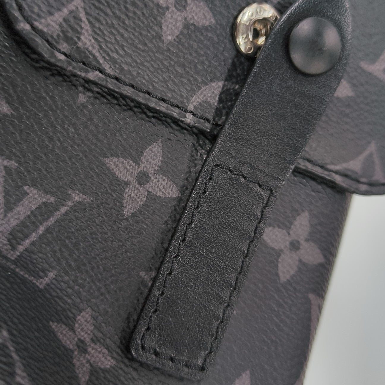 CHRISTOPHER Monogram Coated Canvas Gray