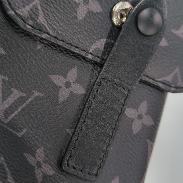 CHRISTOPHER Monogram Coated Canvas Gray