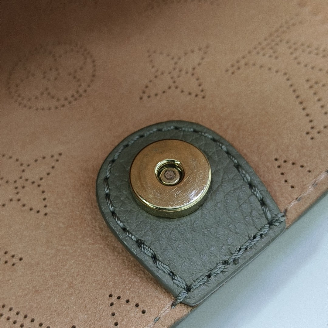 BLOSSOM PM Monogram Calfskin Gray