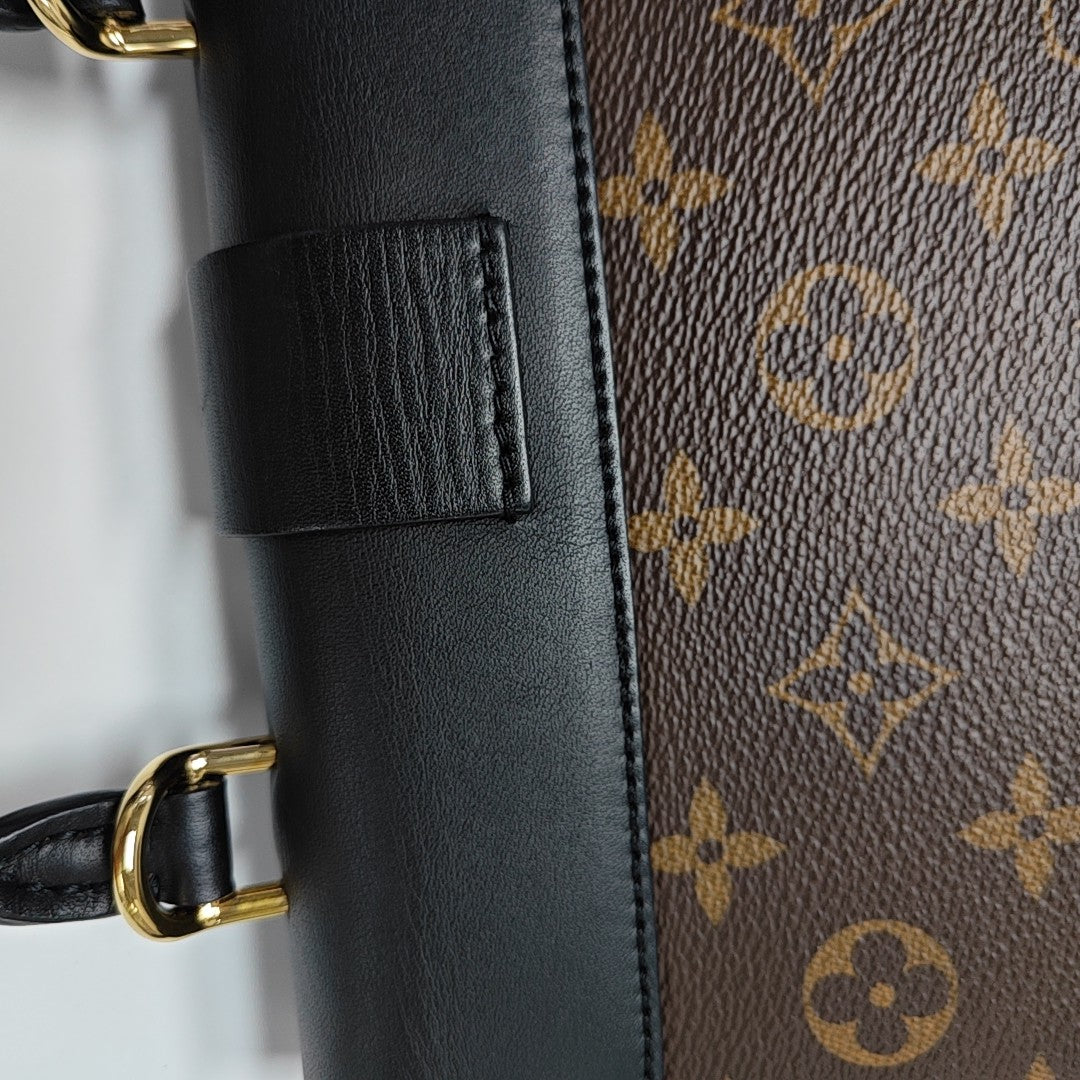 LOCKY BB Monogram Coated Canvas Brown