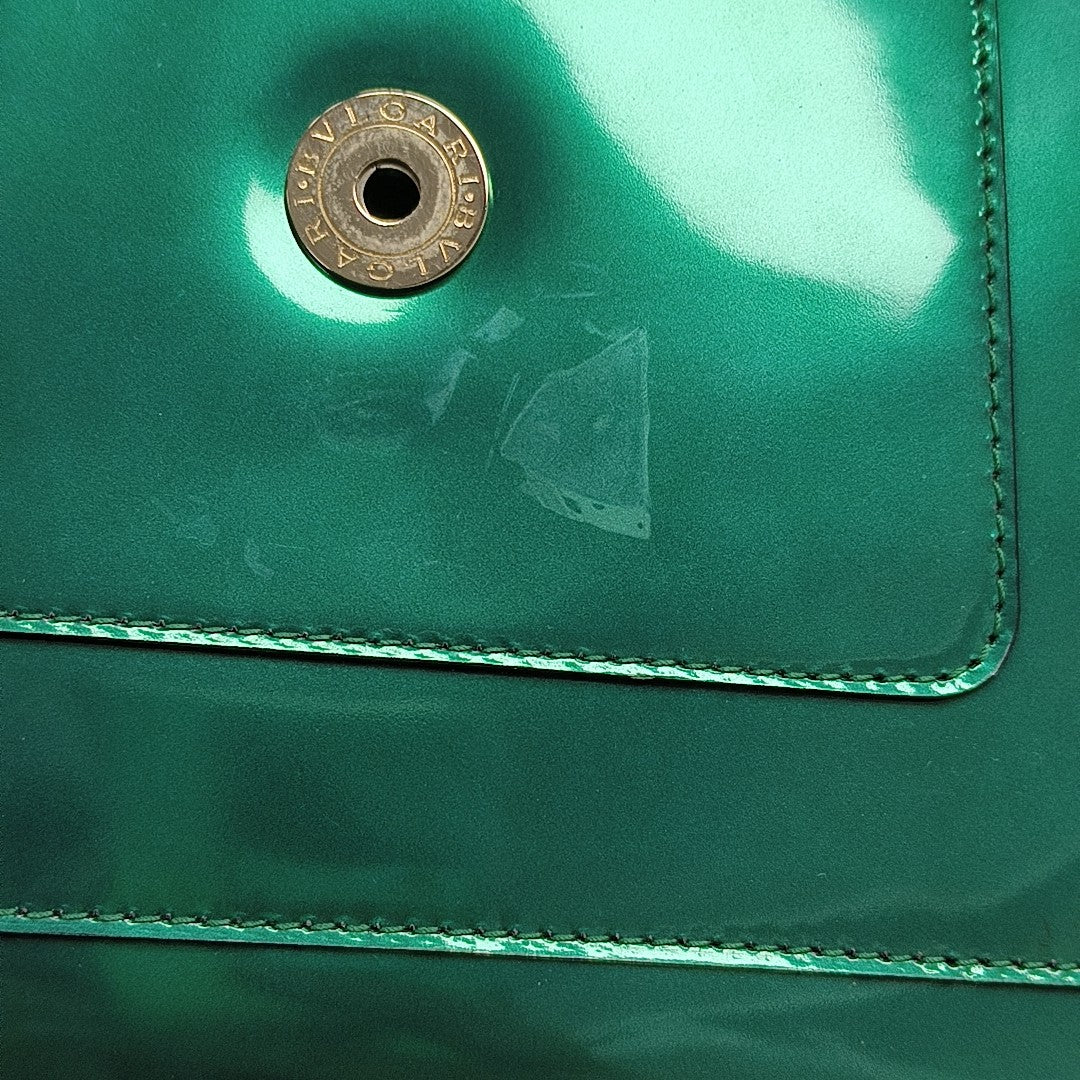 SERPENTI FOREVER Medium Patent Leather Green
