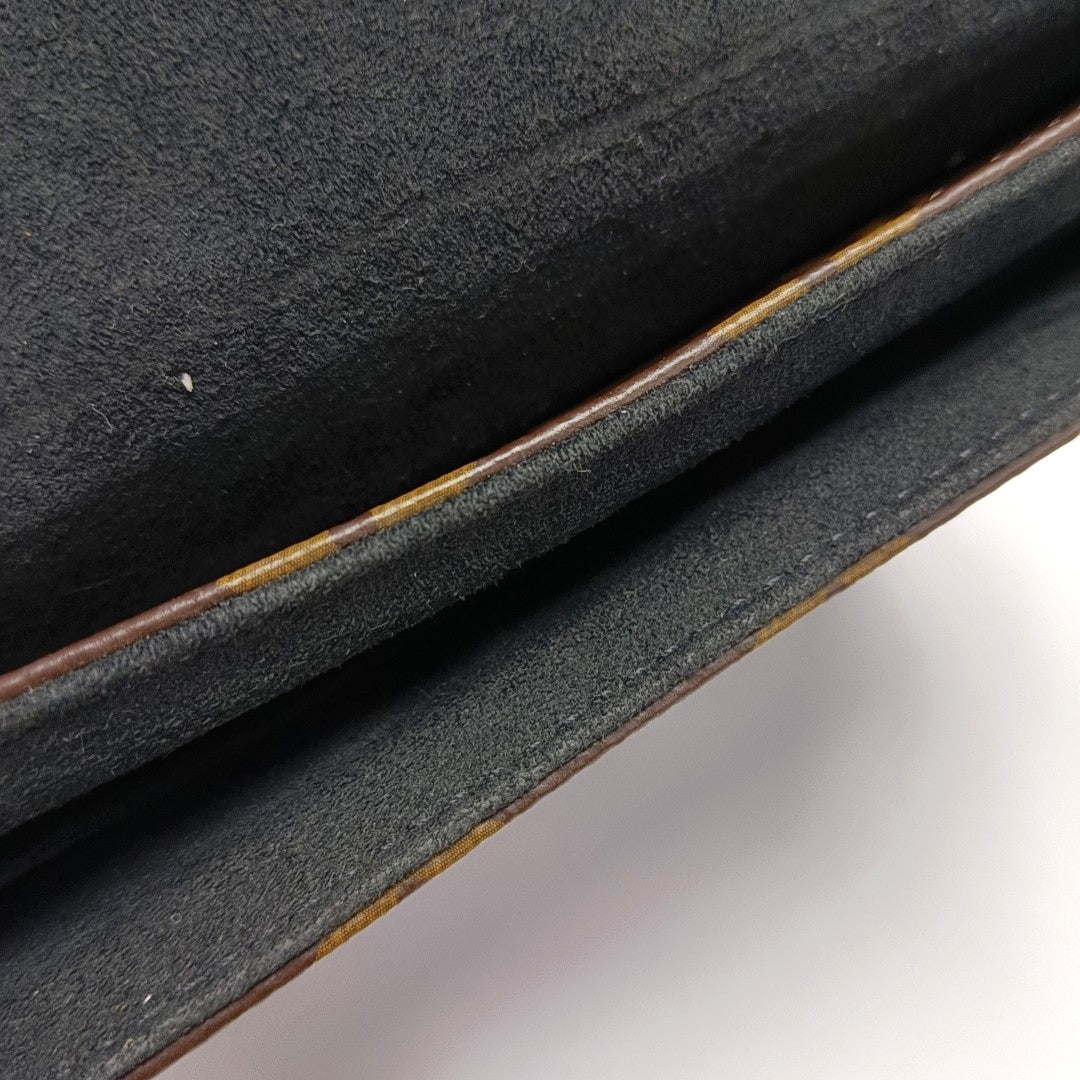 LOCKY BB Monogram Coated Canvas Brown