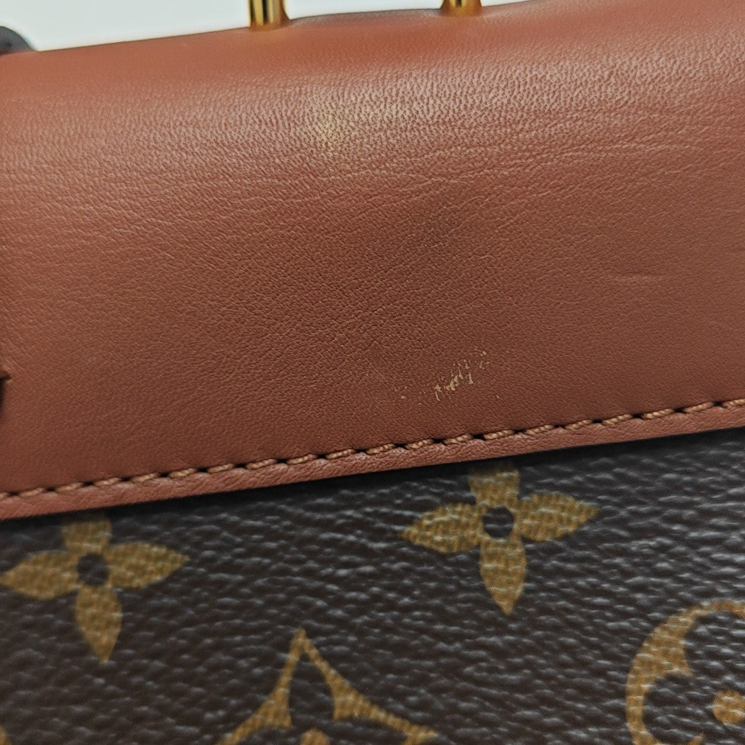 LOCKY BB Monogram Coated Canvas Brown