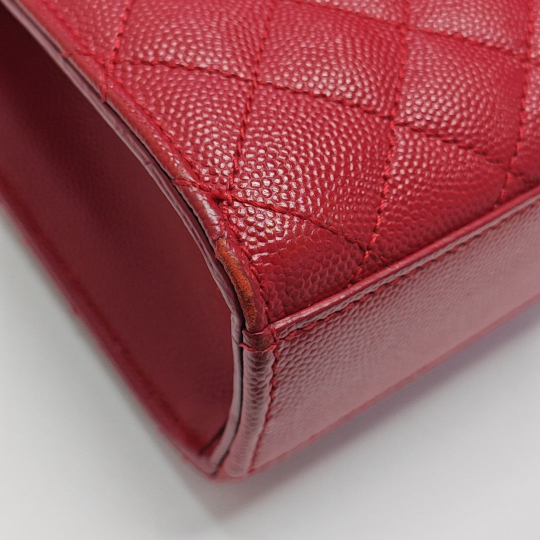ENVELOPE Medium Quilted Calfskin Red