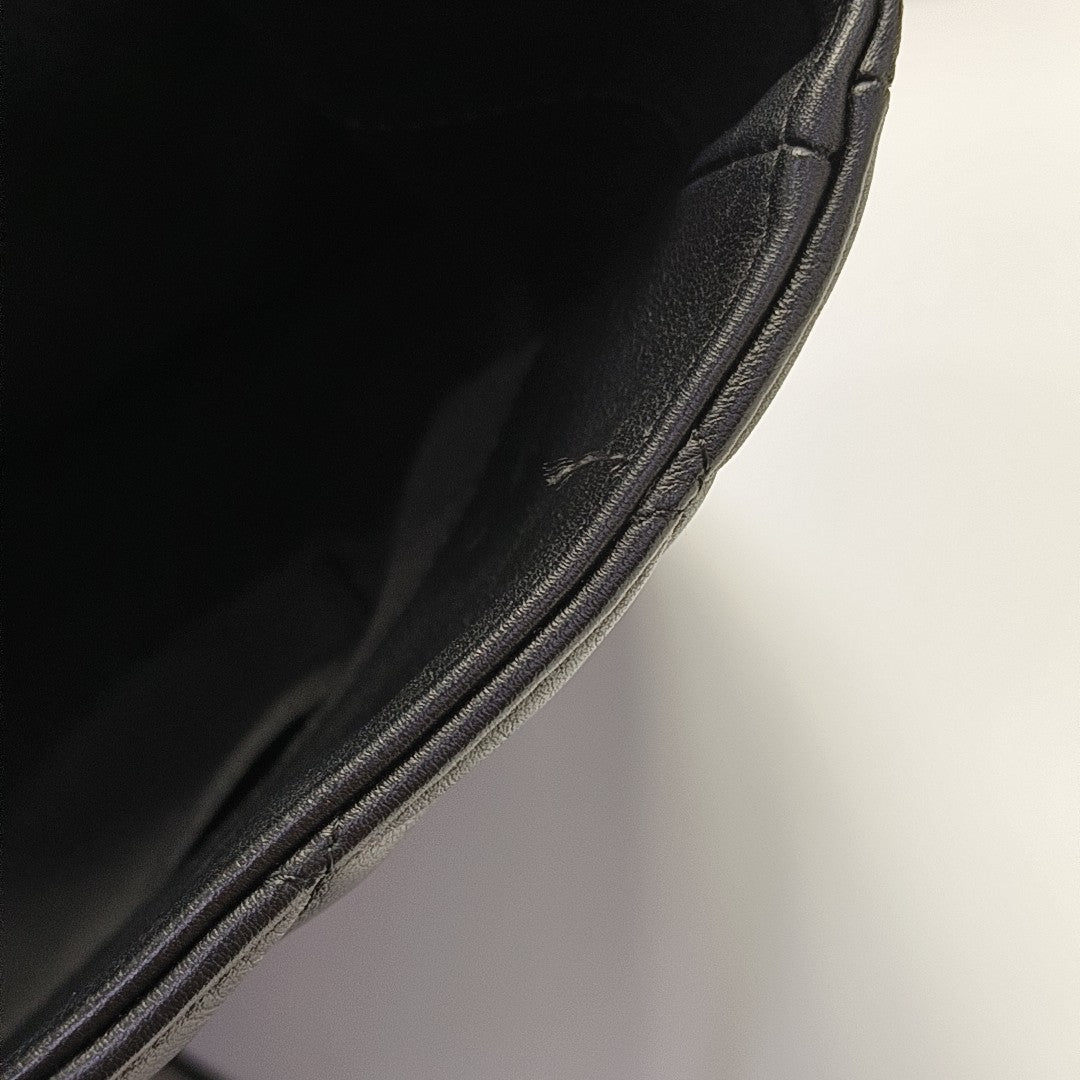 SURPIQUE Quilted Calfskin Black