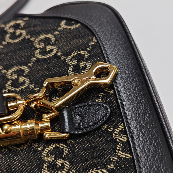 Jackie 1961 Mini Monogram Denim Black