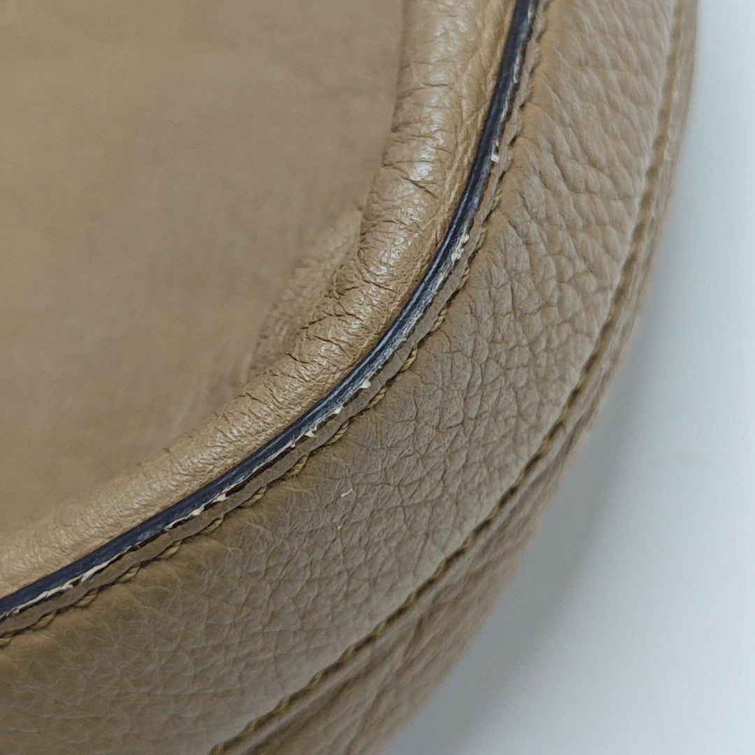 Calfskin Shoulder Bag Brown
