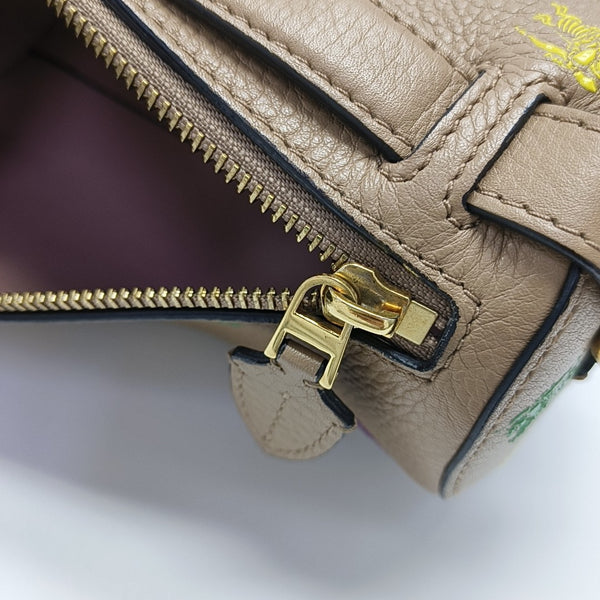 Calfskin Shoulder Bag Brown