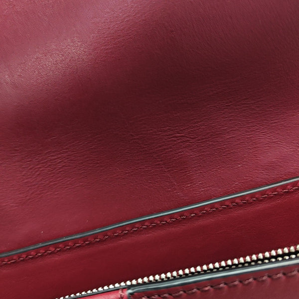 Calfskin Clutch Red