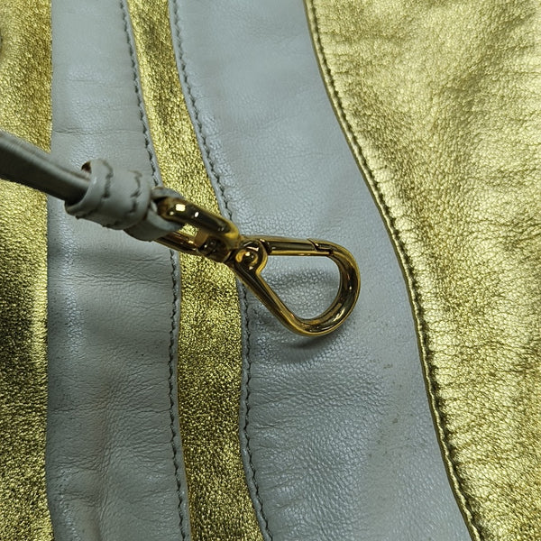 Quilted Leather Tote Bag Multicolor