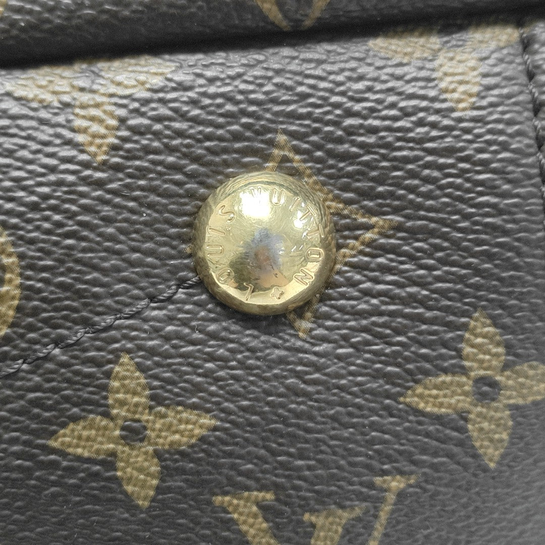 PALLAS MM Monogram Coated Canvas Brown