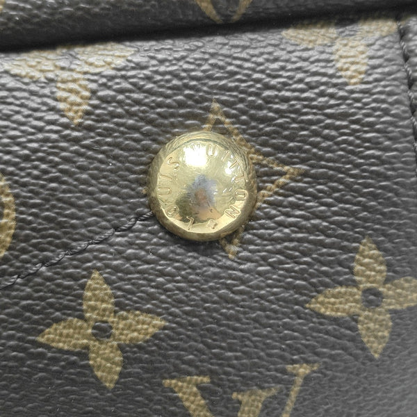 PALLAS MM Monogram Coated Canvas Brown