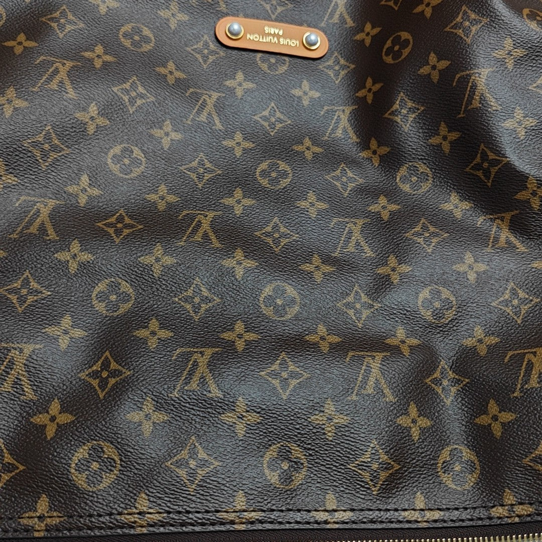 Monogram Coated Canvas Shoulder Bag GM Brown