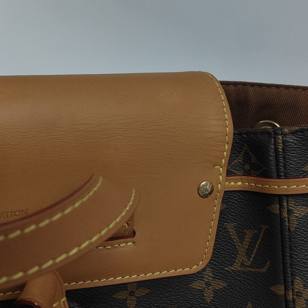 TRIO Monogram Coated Canvas Brown