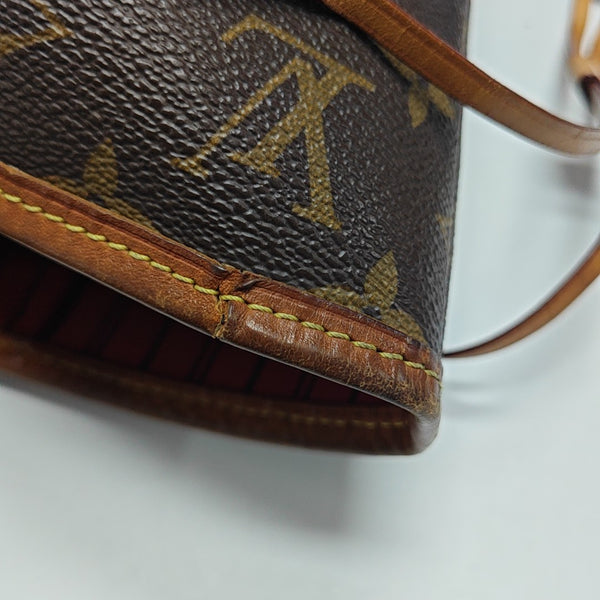 NEVERFULL MM Monogram Coated Canvas Brown