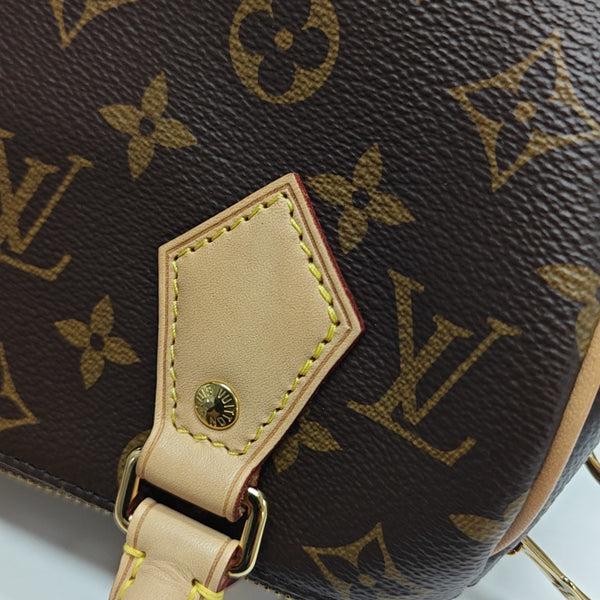 SPEEDY 20 Monogram Coated Canvas Brown