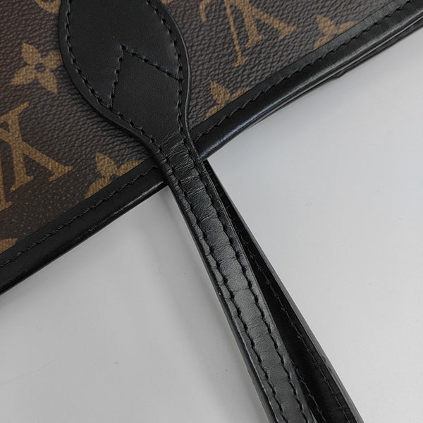 NEVERFULL MM Monogram Coated Canvas Brown