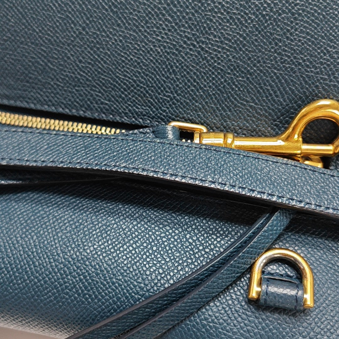 BELT Micro Calfskin Blue