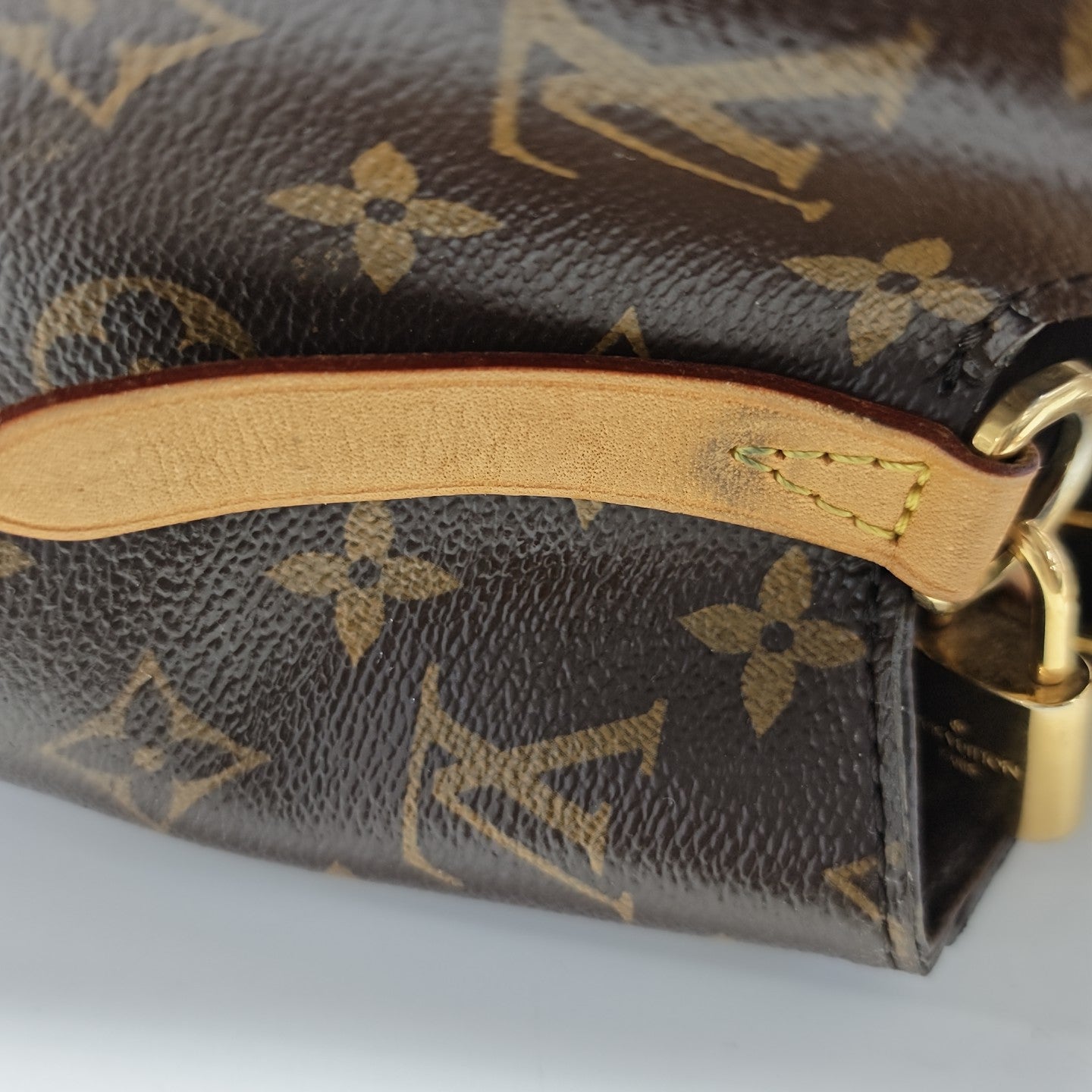 MONTAIGNE Monogram Coated Canvas Brown