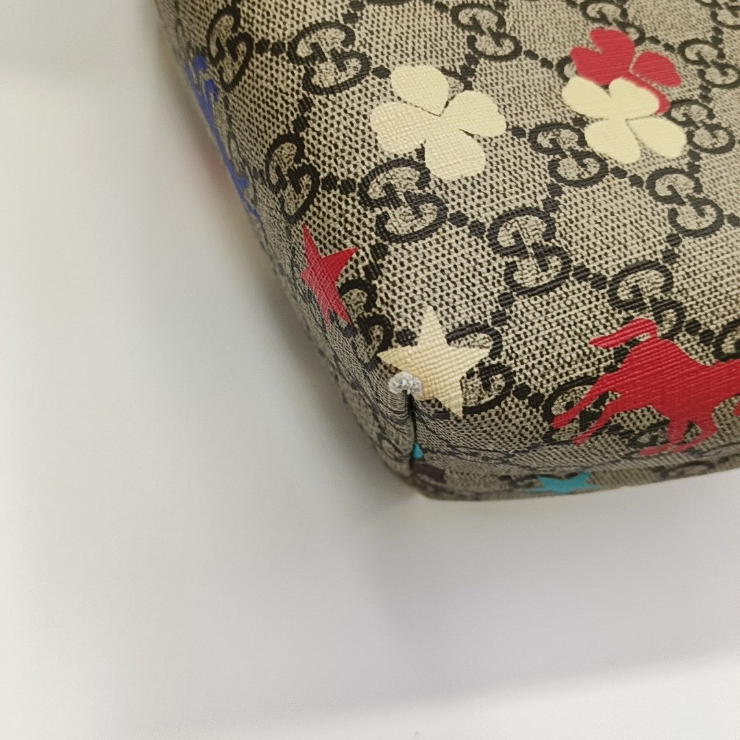 GG Imprime Coated Canvas Beige