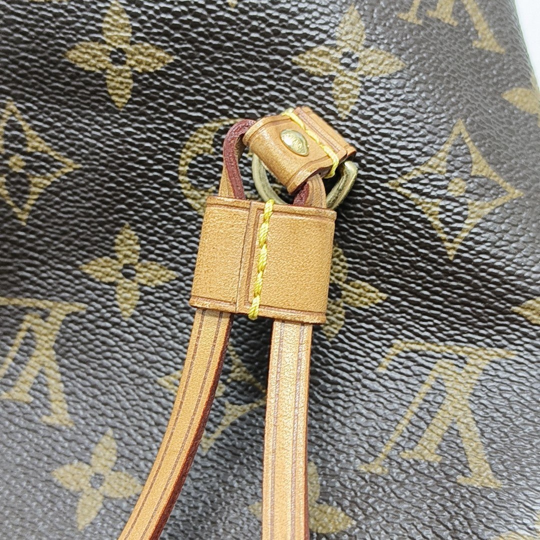 NEVERFULL MM Monogram Coated Canvas Brown