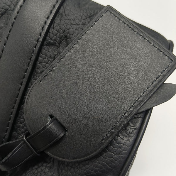 KEEPALL 25 Monogram Calfskin Black