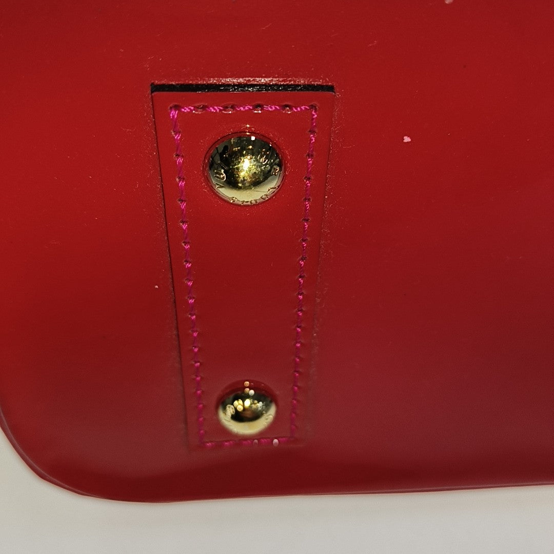 Authenticated pre-owned  ALMA BB Monogram Patent Leather Red - Shoulder Bag at Looply