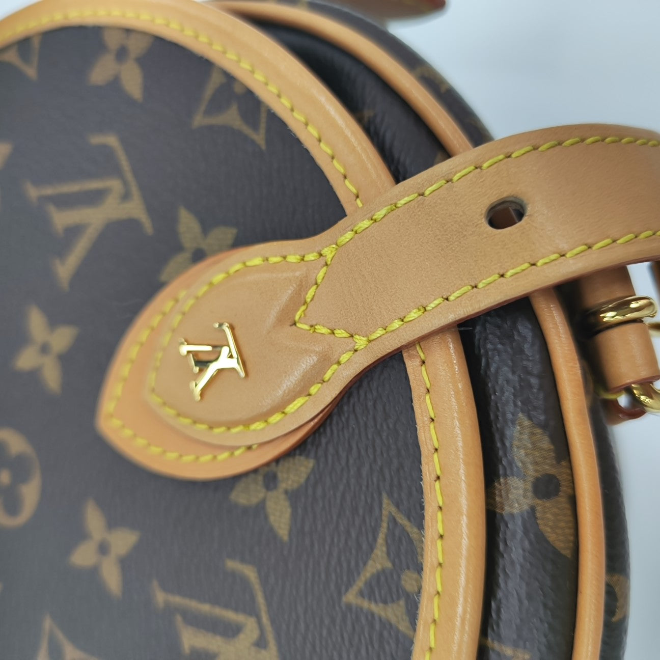 TAMBOURINE Monogram Coated Canvas Brown
