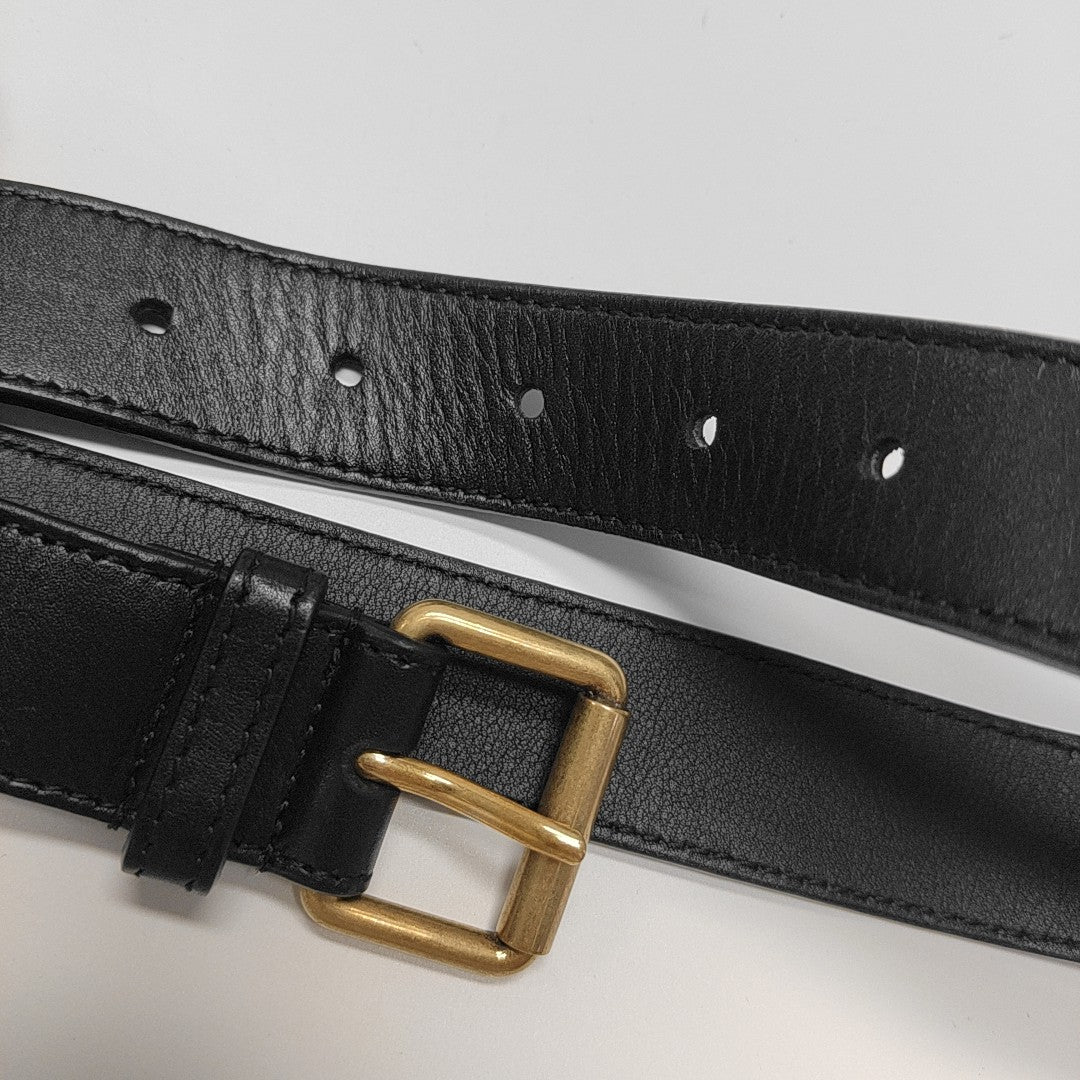 GG Marmont Small Quilted Calfskin Black
