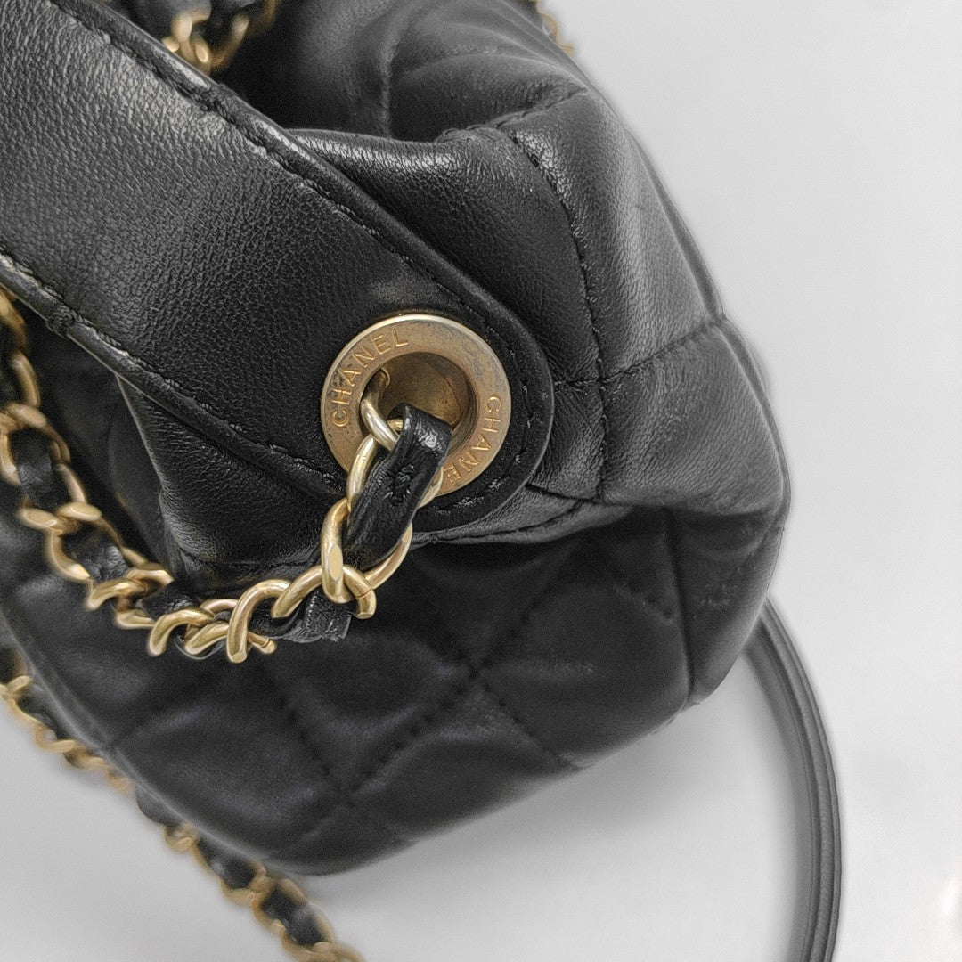 Quilted Lambskin Black