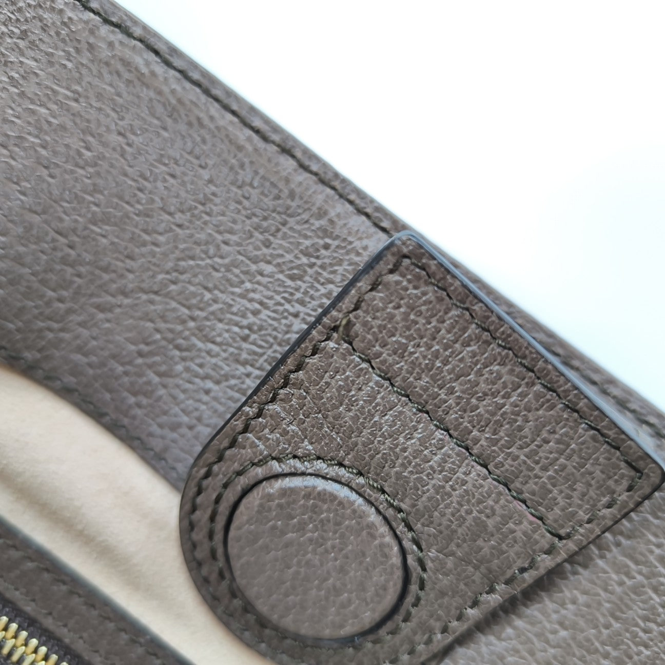 Ophidia Medium Monogram Coated Canvas Beige