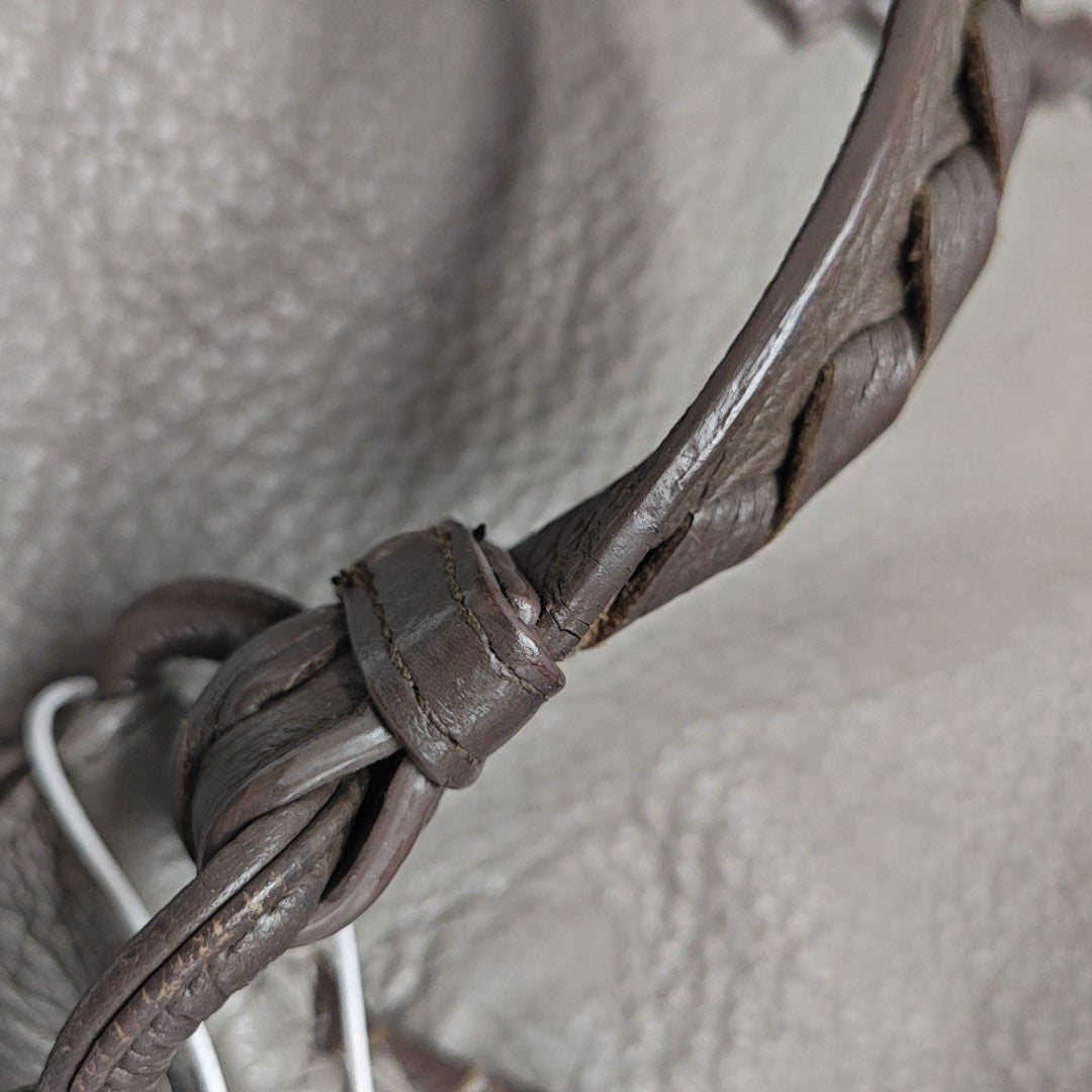 Calfskin Bucket Bag Gray
