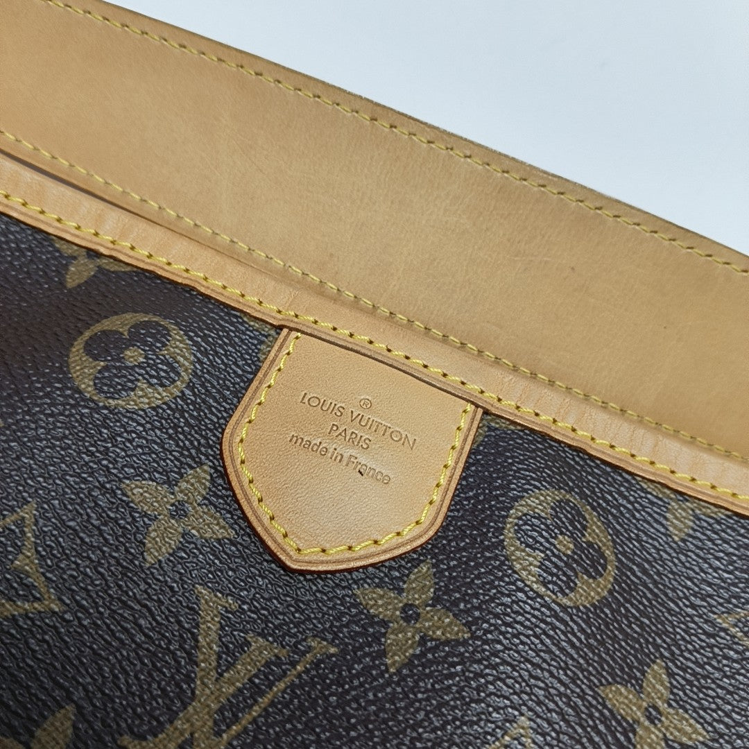 Monogram Coated Canvas Top Handle Bag Brown