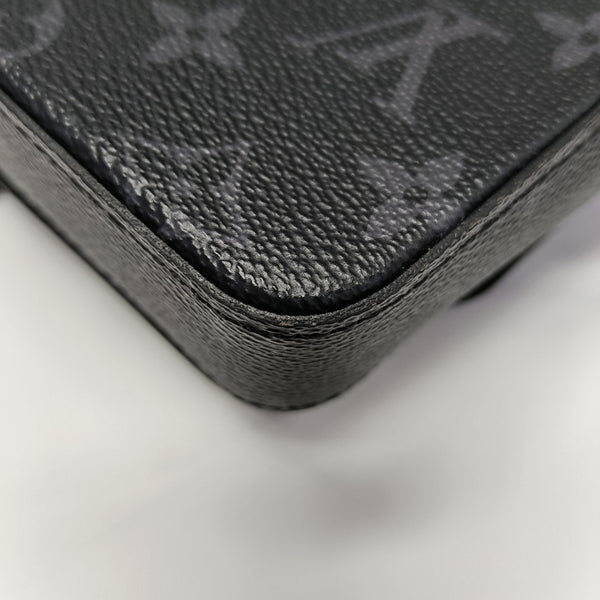 MONTSOURIS Mini Monogram Coated Canvas Black