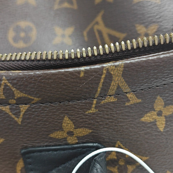 Monogram Coated Canvas Backpack Brown