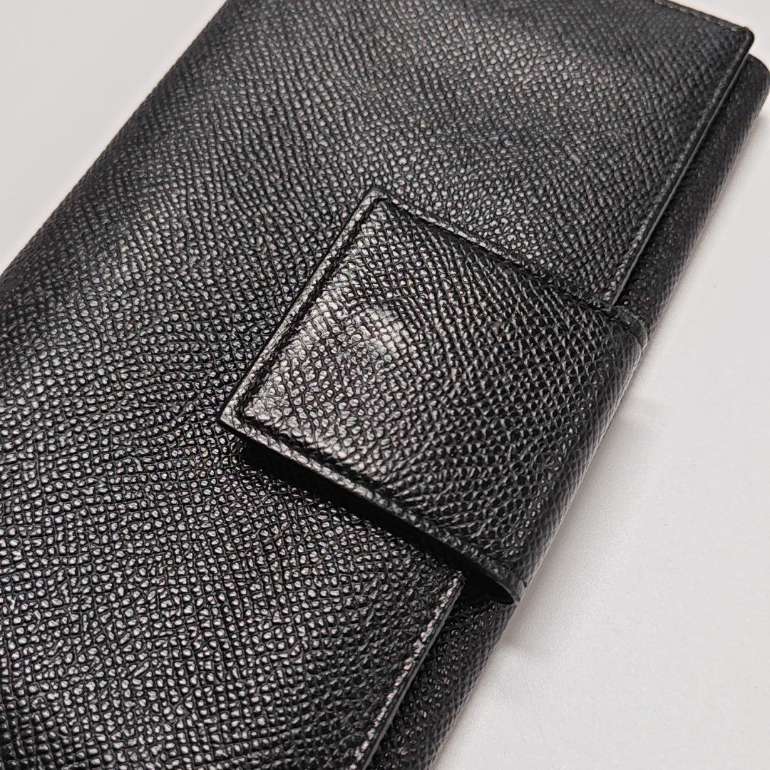 BVLGARI Calfskin Black Wallet