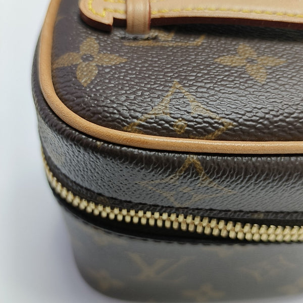 NICE Super Mini Monogram Coated Canvas Brown