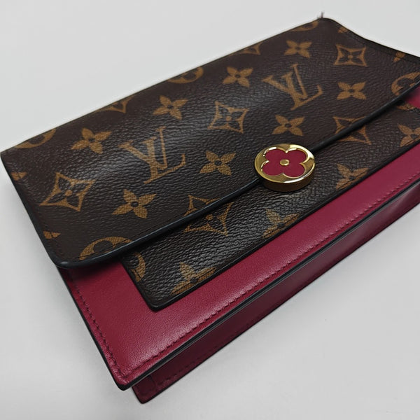 FLORE Monogram Coated Canvas Brown