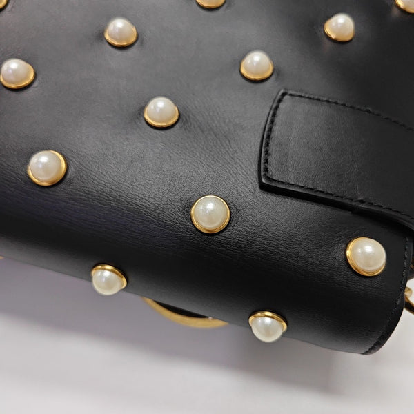 Queen Margaret Mini Calfskin Black